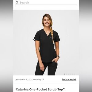 FIGS scrub set black